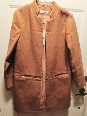 NWT Open Front Mock Neck Coat